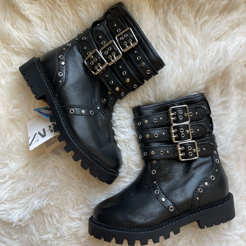 ZARA, new, black boots, size 29
